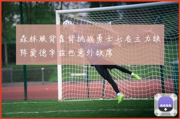 森林狼背靠背挑战勇士七名主力缺阵爱德华兹也意外缺席